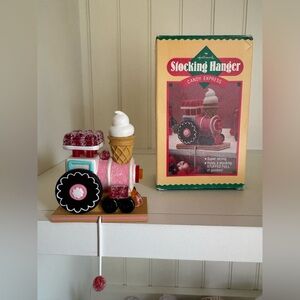 COPY - COPY - Vtg. Hallmark Candy Express Train Stocking holder 1987